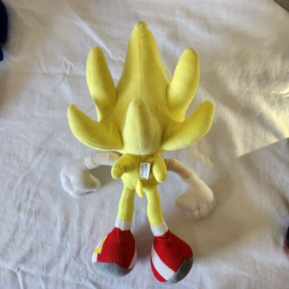 Sonic The Hedgehog Super Sonic Plush 12” Yellow Jakks Pacific 2023 Toy Collect - Picture 5 of 8